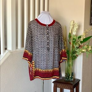 Soft Surroundings Tribal Geometric Tunic